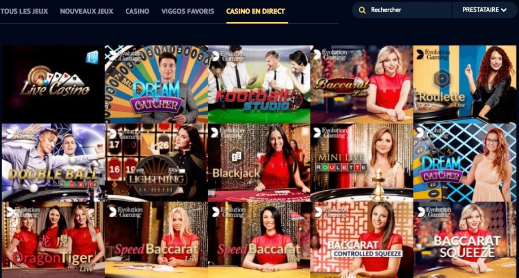 Viggoslots Casino en direct
