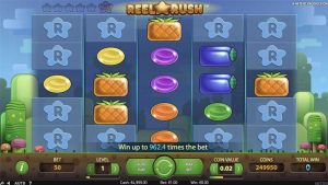 capture d'&eacute;cran reel rush machine &agrave; sous jouer