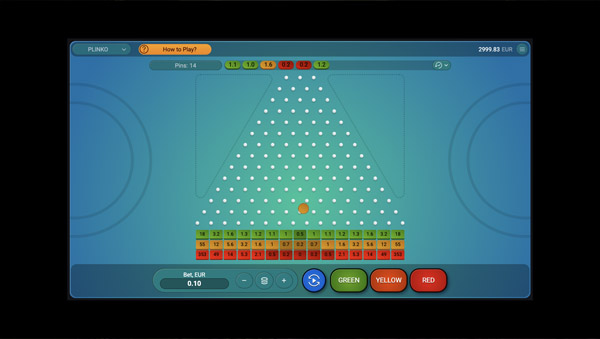 capture d'&eacute;cran plinko mini jeux 2