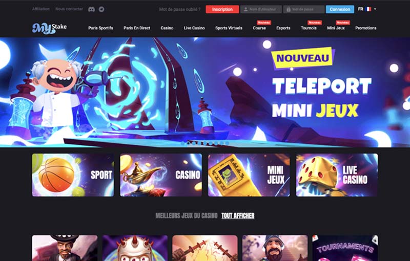 capture decran accueil mystake