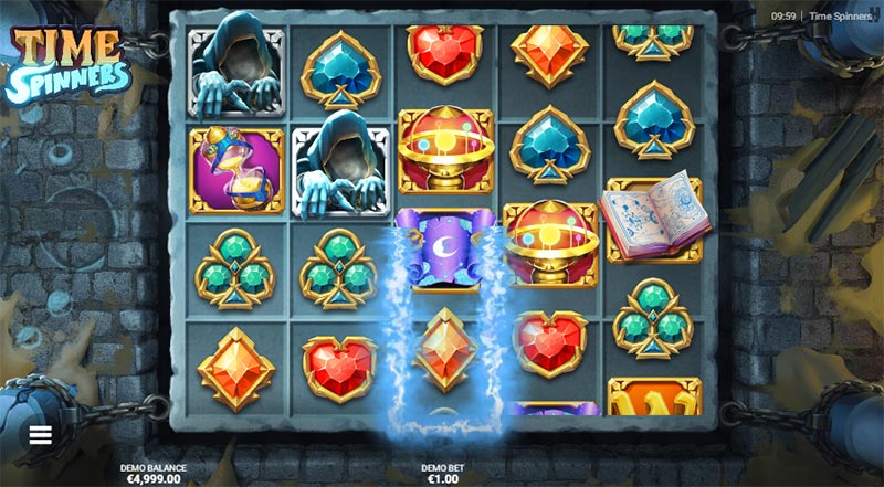 capture d'&eacute;cran slot time spinners