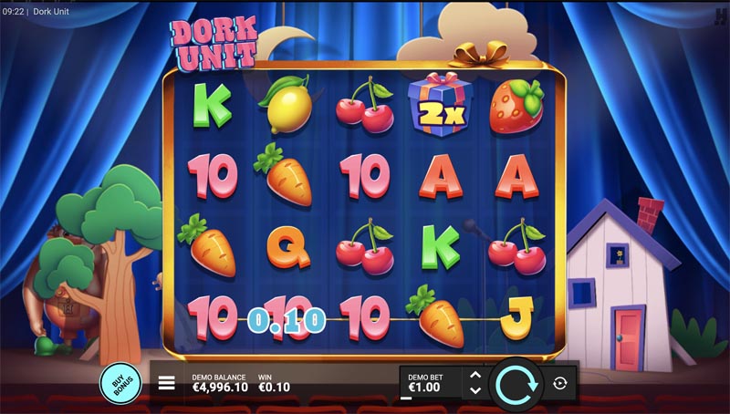 capture d'&eacute;cran slot dork unit